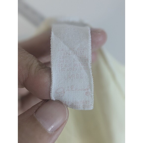 Vintage Nightgown Butter Yellow With Lace Trim Size Large Midi length - Picture 9 of 9